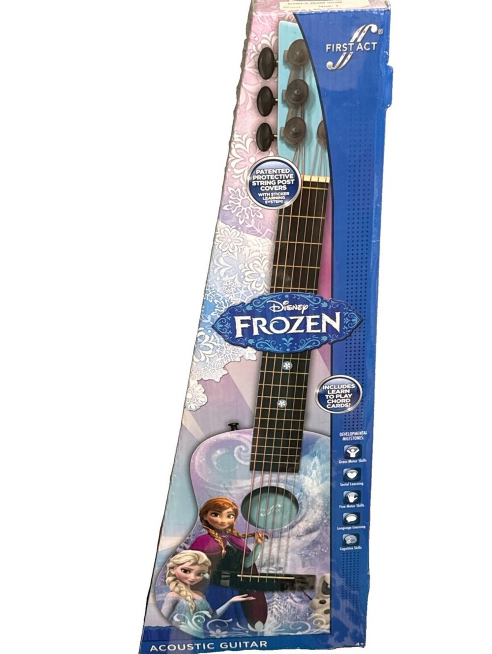 Disney Frozen Kids Acoustic Guitar First Act Protective String Post Covers 30”